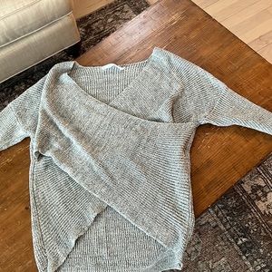 ASTR gray crossover sweater